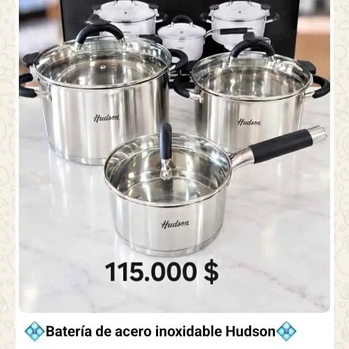 Batería de acero inoxidable Hudson