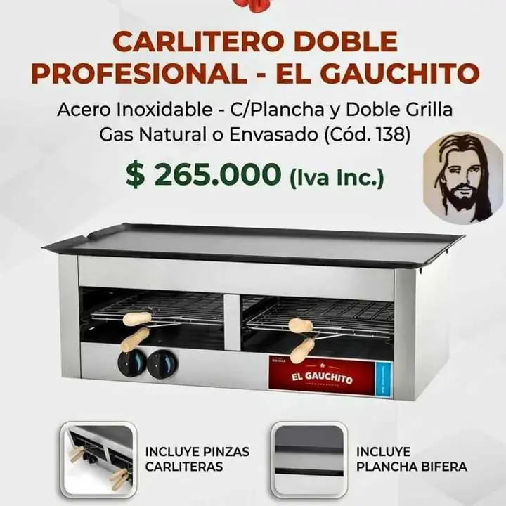 Carlitero doble el gauchito con plancha
