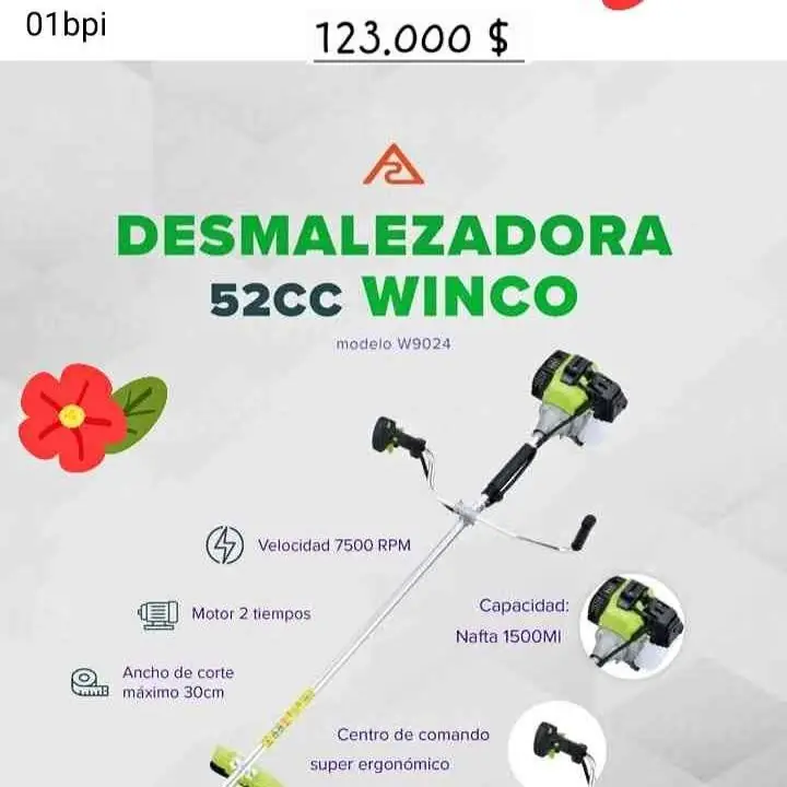 Desmalezadora Winco 50 cc Naftera