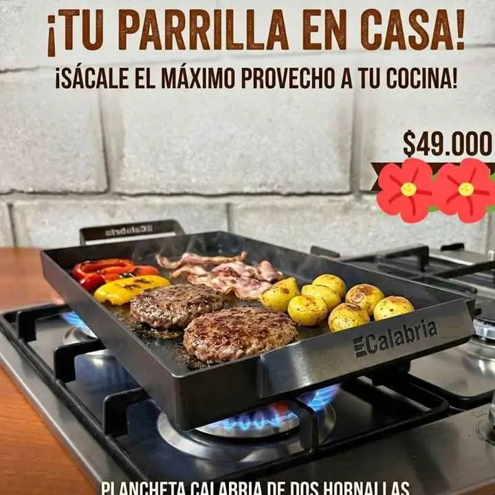 Plancheta calabria para 2 hornallas