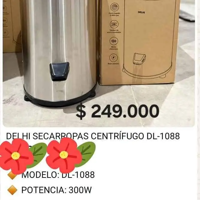 Secarropas centrifugo Delhi, 6 kg
