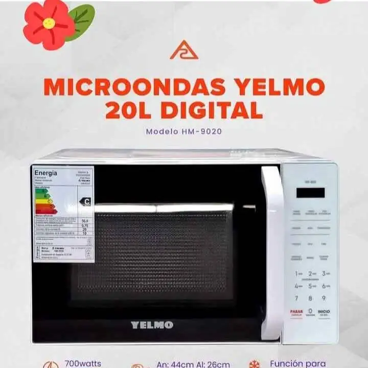 Microondas Digital Yelmo 20 litros