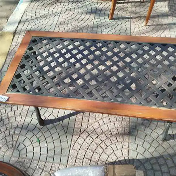 Mesa de jardin hierro