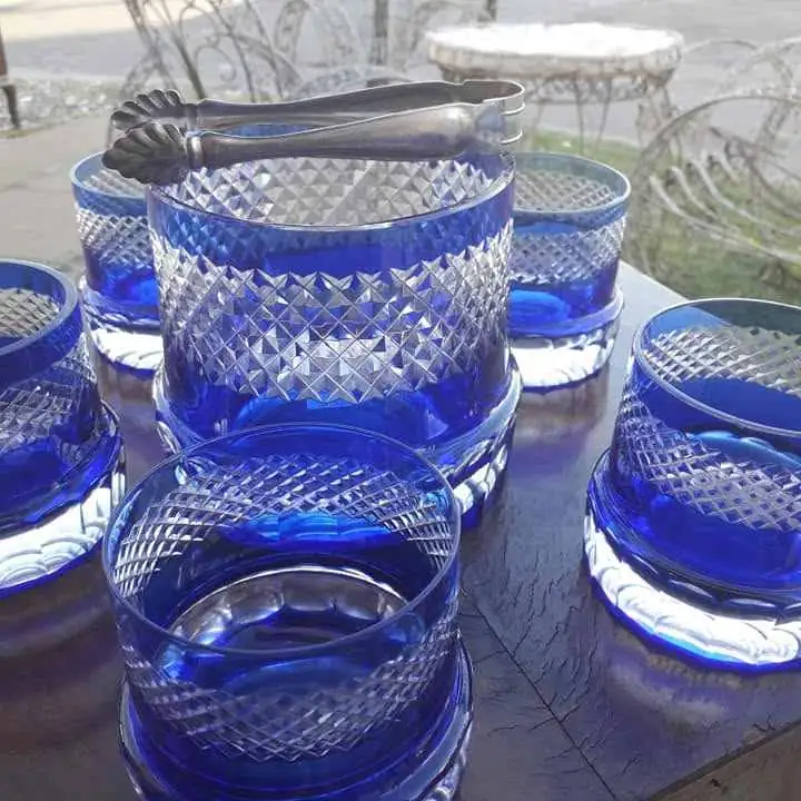 Juego de whisky en cristal