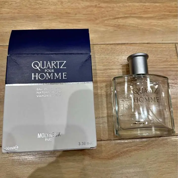 Frasco vacío perfume quartz pour homme 100 ml original + caja vacía