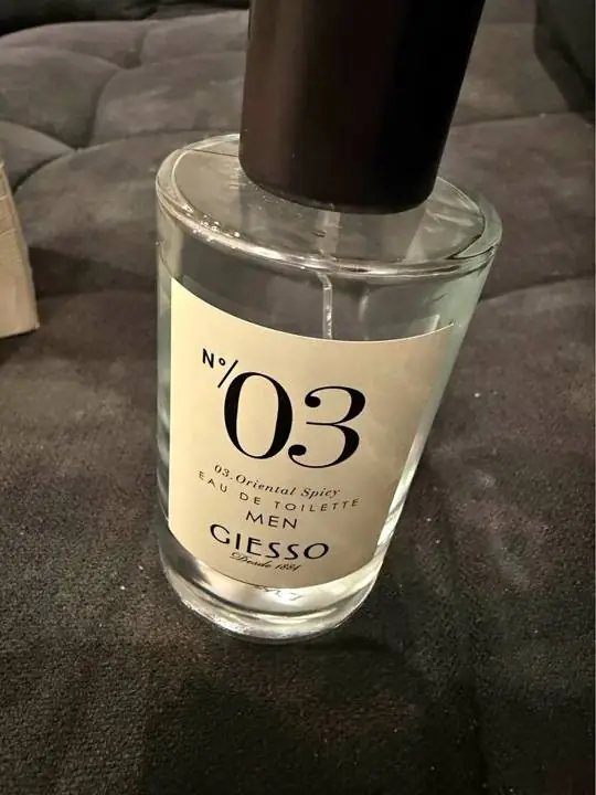 Frasco vacio perfume giesso 03 men con caja