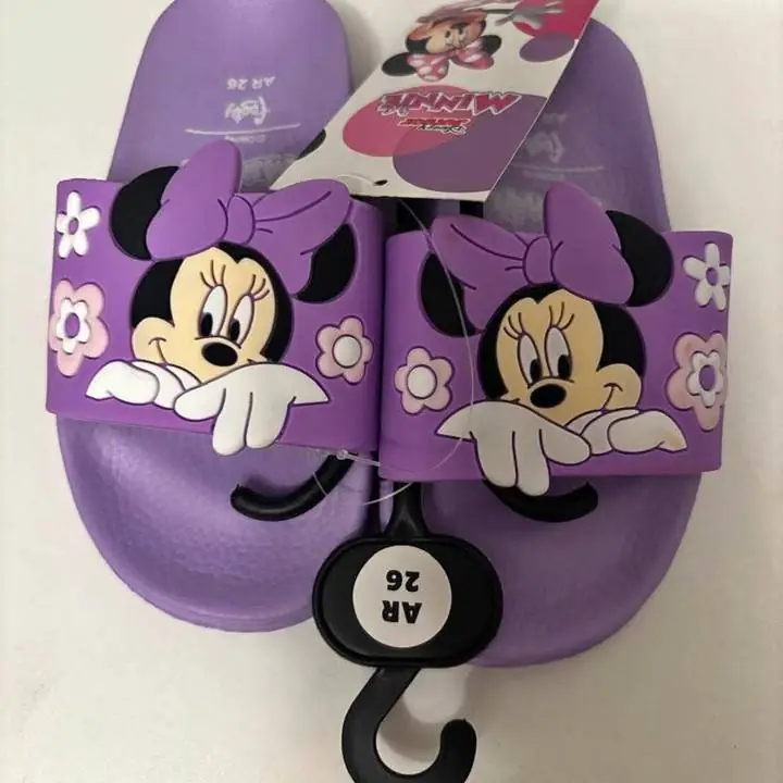 Ojotas chinelas infantil minnie talle 26 nuevas original Disney licencia oficial