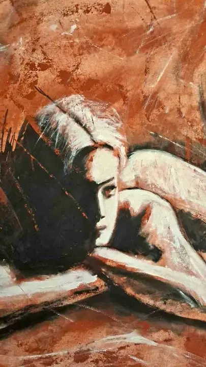 Obra de arte única pintada a mano en acrílico sobre tela 50x70cm firmada por el artista Drozter