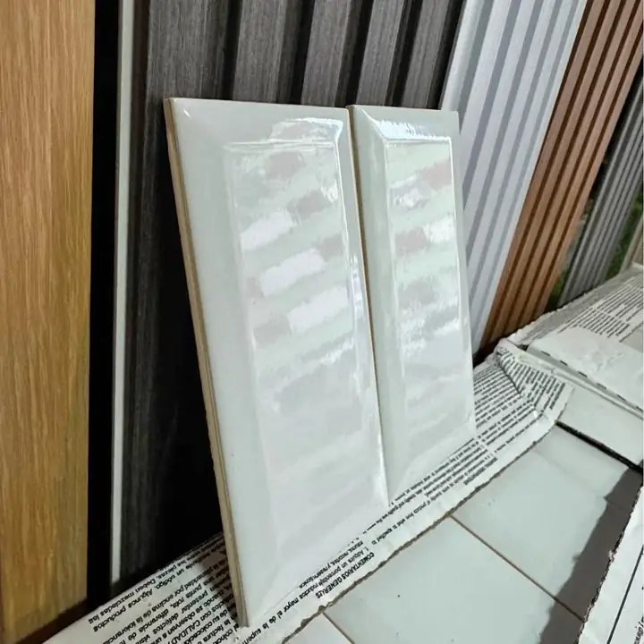 Azulejos New York Subway Blanco Brillante Bisado 7.7x15.4cm (Envíos a Domicilio)