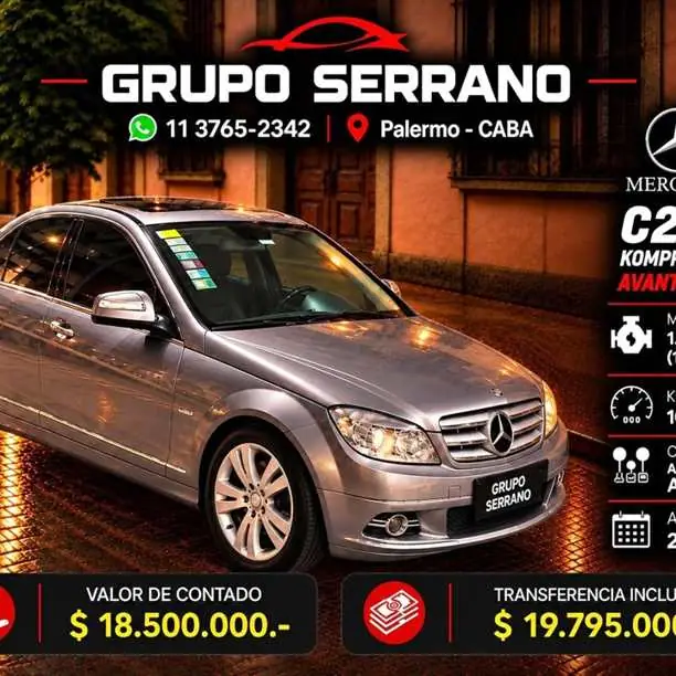 2008 Mercedes Benz C200 Kompressor Avantgarde