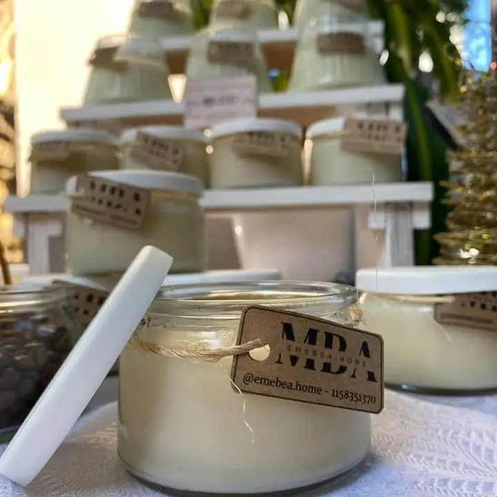 Velas de cera de soja