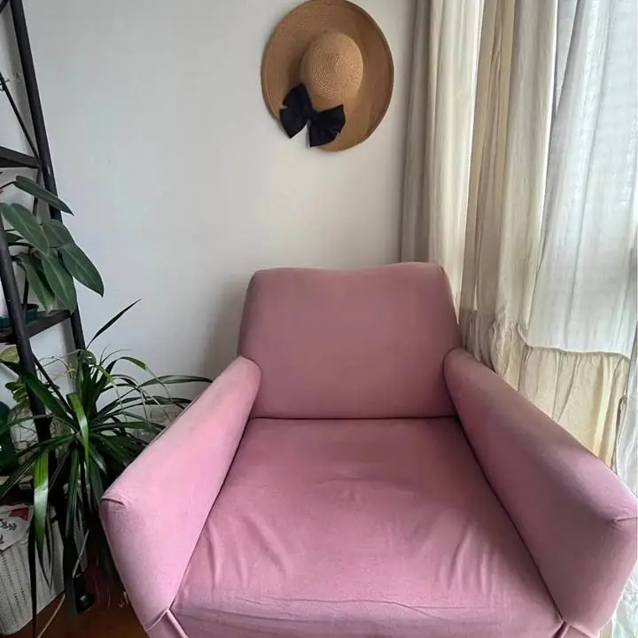 Sillón individual rosa