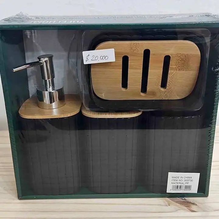 Set de Baño Black 4 Piezas