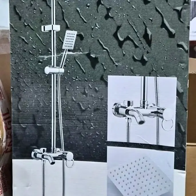 Columna de Ducha Cuadrada Monocomando + Duchador Mano Caño Veoquiero
