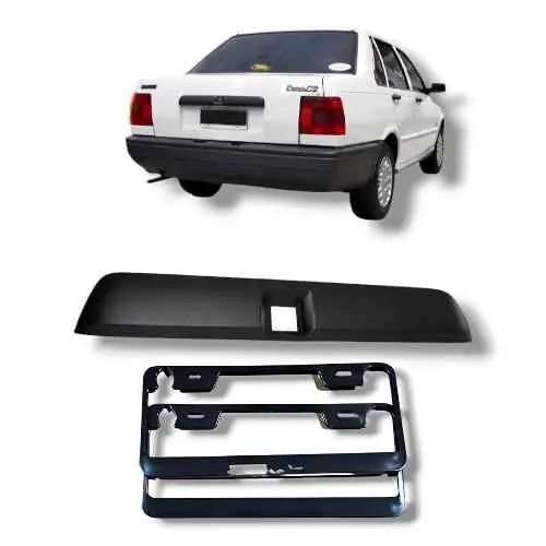 Kit moldura corta tapa baúl de Fiat Duna 97 al 01 más x2 Marco de porta patente
