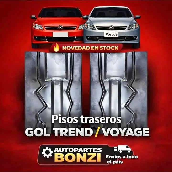 Kit de pisos traseros de VW Gol Trend Boyage