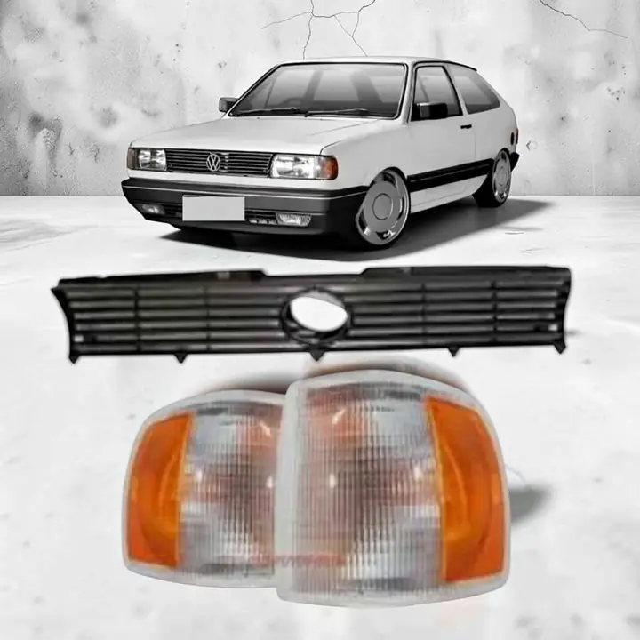 Kit de faros giro delantero más parrilla rejilla central de VW senda Gol G1 Saveiro