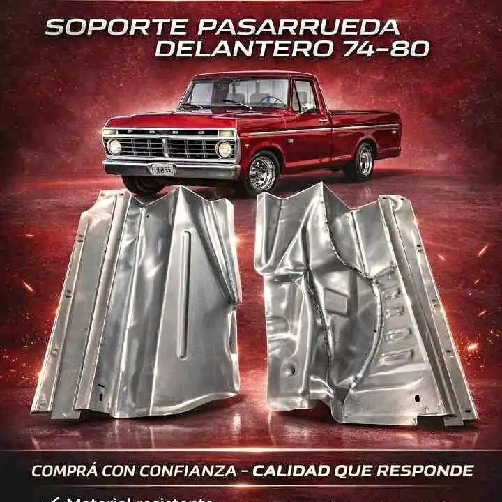 Kit x 2 soporte delantero de pasarrueda de Ford F 100 modelo 74 al 80