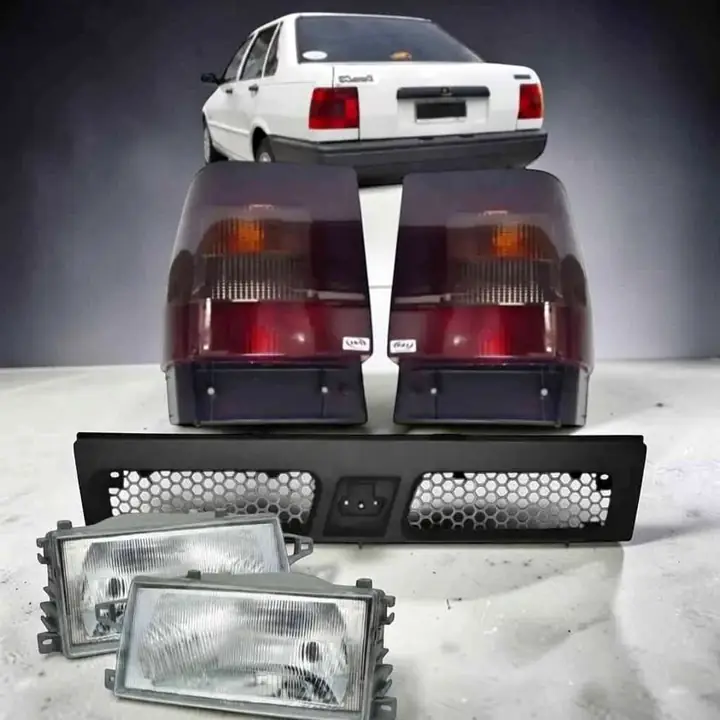 Kit de ópticas delanteras más parrilla y faros traseros de Fiat Duna del 97 al 00
