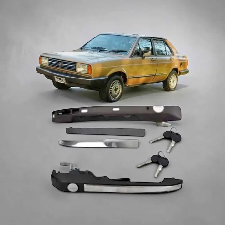 Juego de manijas delanteras exterior con tambor y llave de VW Gacel