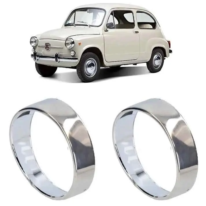 Kit juego de aros cromados para Fiat 600