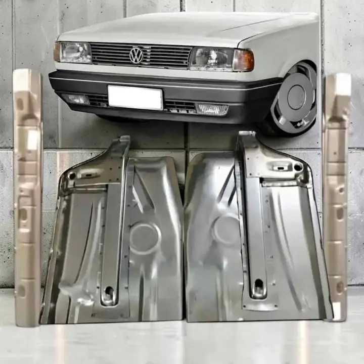Juego de contrazocalos más pisos delanteros con arbotante y criquera VW Gol G1 Senda Saveiro Gacel