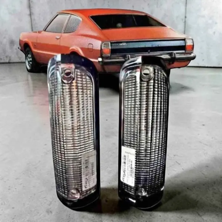 Kit x 2 de lentes faro giro delantero Ford taunus modelo 74 al 80 ( fume)