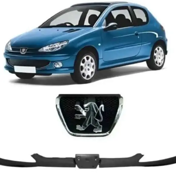 Parrilla bigote con logo Peugeot 206