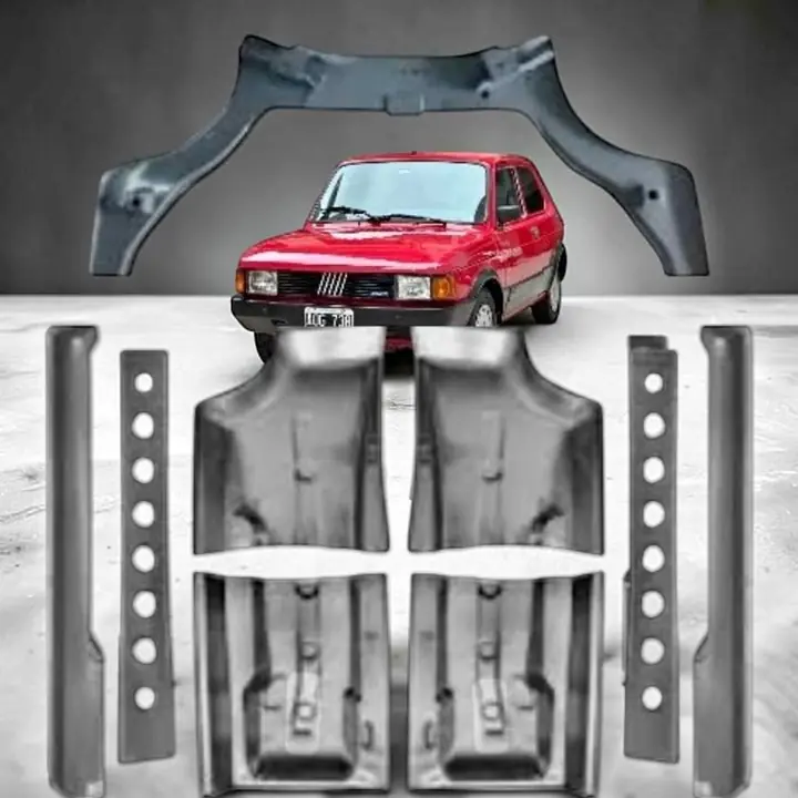 Juego completo. Pisos más zócalos y contrazocalos más cuerno paloma Fiat 147
