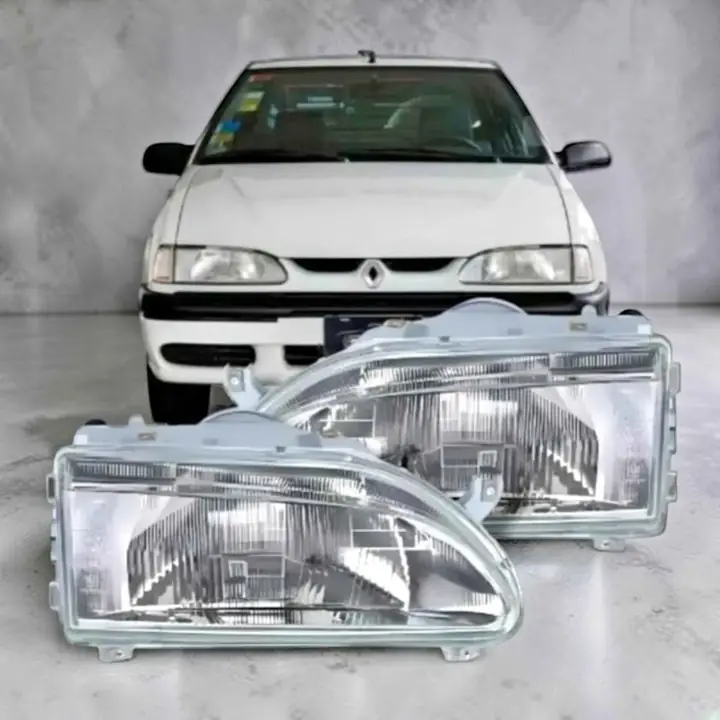 Juego de opticas delanteras para Renault 19 modelo 1993 a 2000