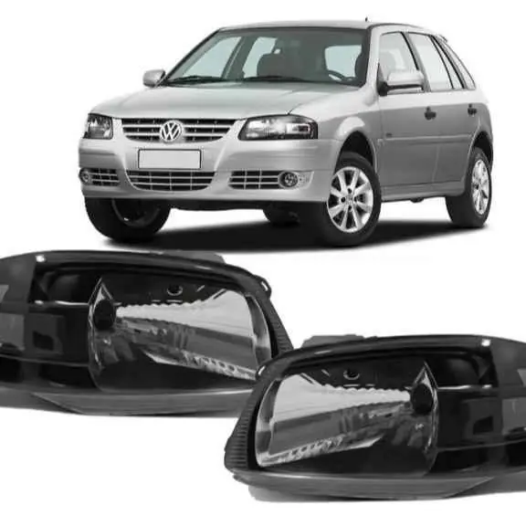 Kit x 2 de opticas delanteras para VW Gol power G4 color fume modelo 06 al 12