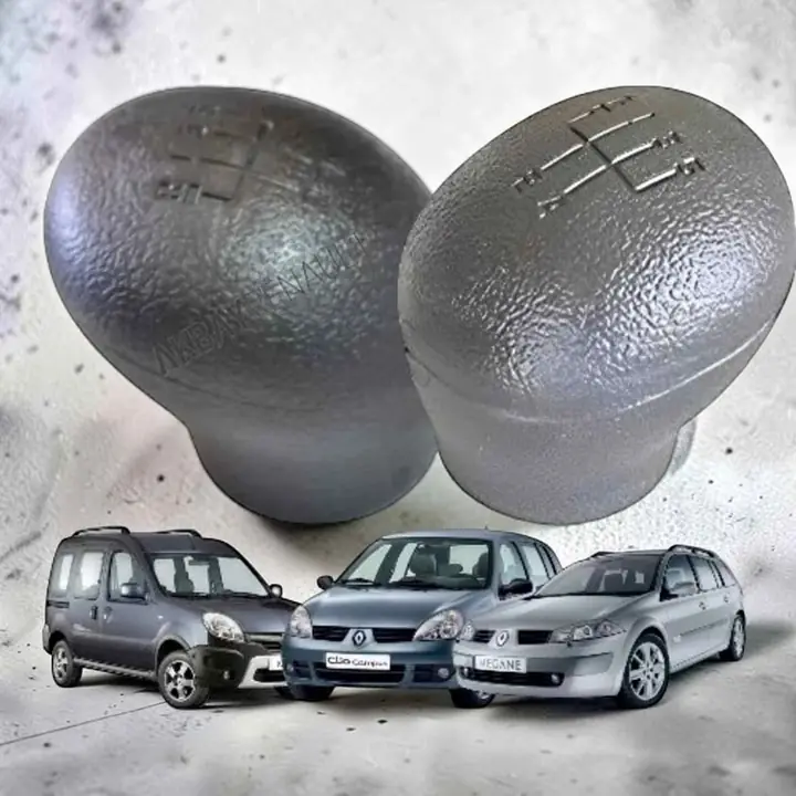 Bocha perilla de palanca de cambio negra o gris de Renault Clio Kangoo y Megane