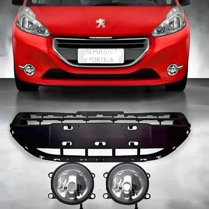 1 Parrilla sin sensor más faros auxiliares antiniebla de Peugeot 208 del 13 al 16