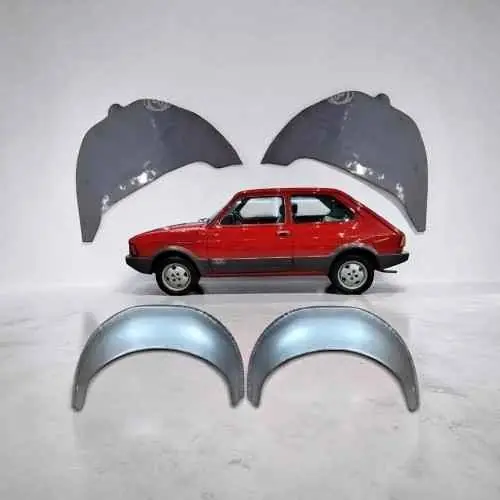 Juego de pasarruedas exterior e interior traseros de Fiat 147
