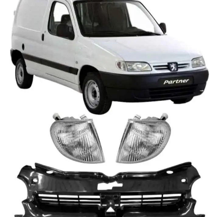 Kit de juego de 2 par de giros laterales más parrilla de Peugeot partner modelo 1996 al 2002