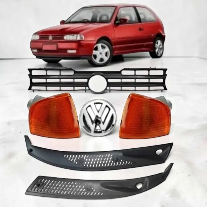 Kit completo VW Gol AB9 parrilla logo giros bajo parabrisas