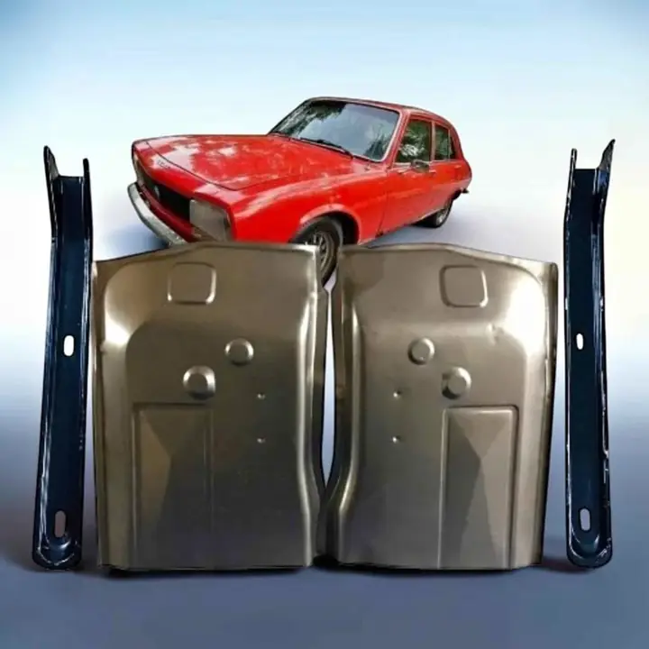 Juego de pisos delanteros y arbotantes de Peugeot 504 caja de quinta y 505