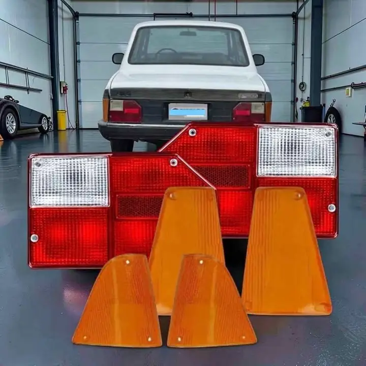 Juego de lentes de giros delanteros traseros y lentes traseros de Fiat super Europa