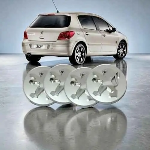 4 Centros de rueda de Peugeot 206 307