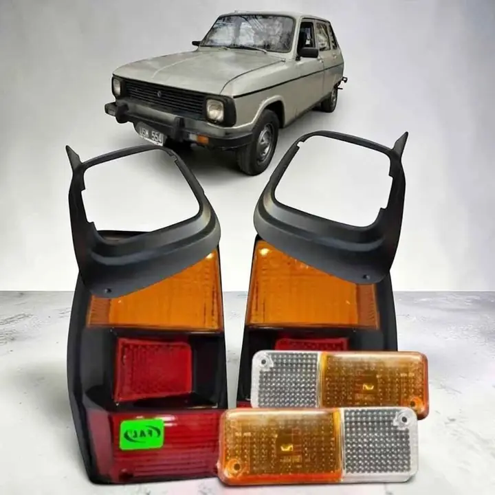Combo Renault 6 GTI aros de ópticas lentes delanteros y traseros