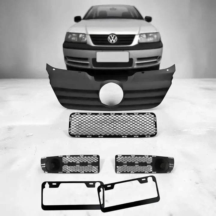 Kit rejillas grillas más parrilla y marco patente de VW Gol G3