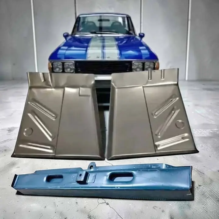 Juego de pisos reforzados en chapa 18 más soporte travesaño radiador de Ford Falcon