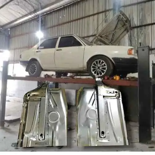Kit completo de pisos delanteros con arbotantes y soporte de crique VW Gol G1 Senda Gacel Saveiro de