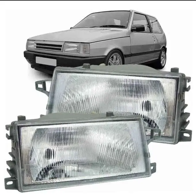 Juego de ópticas delanteras de Fiat uno Fiorino duna modelo 92 al 02