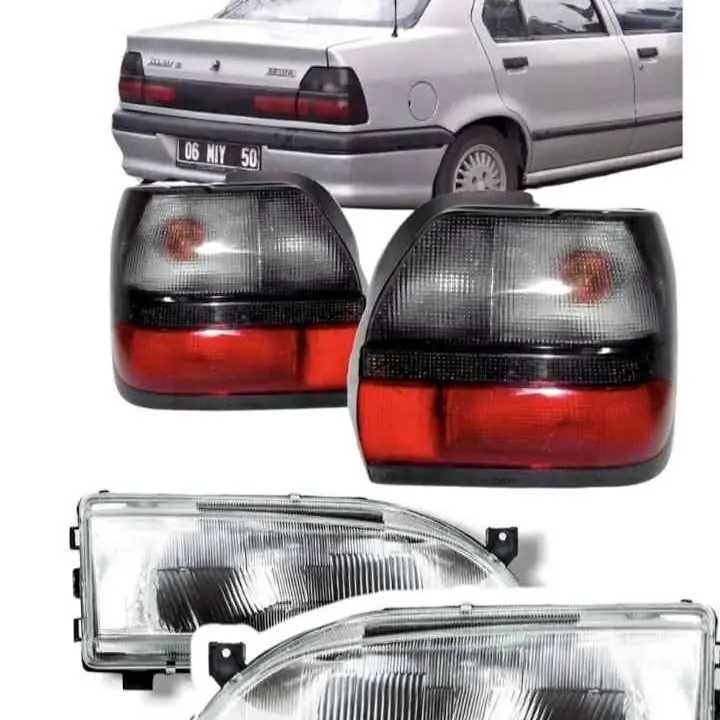 Kit de ópticas delanteras y faros traseros de Renault 19 modelo 93 al 99