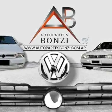Kit de parrilla central más logo insignia de VW Gol AB9 del 96 al 99