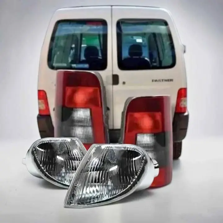 Kit giros delanteros ámbar cristal o fumé más faros traseros de Peugeot Partner del 99 al 09