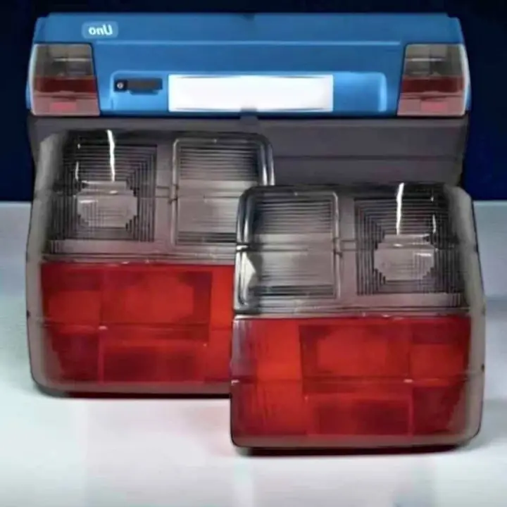 Kit x 2 lente de faro trasero de Fiat Uno modelo 88 al 04 color FUME