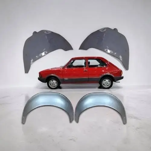 Juego de pasarruedas traseros exterior e interior de Fiat 147