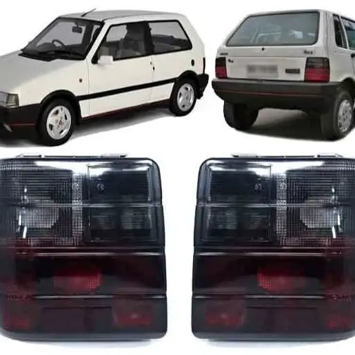 Kit x 2 de faros traseros de Fiat uno color fume modelo 88 al 04